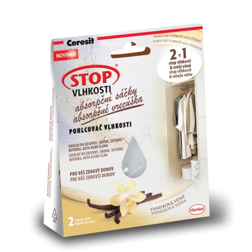 Ceresit Stop Moisture – vanilla-scented absorbent sachets 2×50 g