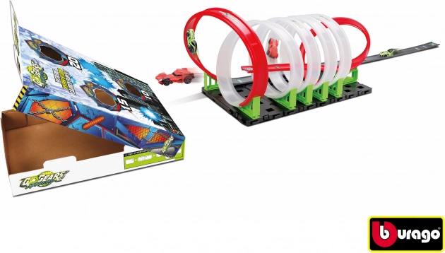 Bburago GoGears Extreme autodromas su 6 kilpomis ir rampa