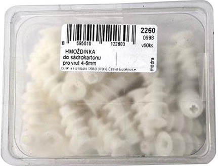 Plastikinis kaištis gipso kartonui, 50 vnt.
