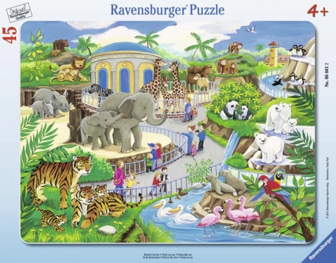 Ravensburger dėlionė Apsilankymas zoologijos sode, 45 detalių