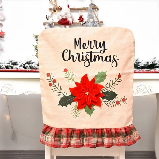 Christmas Seat Cover for Chair 56 × 45 cm