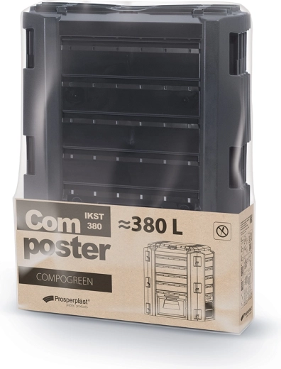 Komposteris Prosperplast COMPOGREEN 380 l, juodas