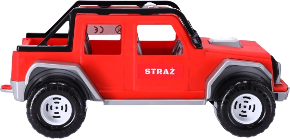 Gaisrinis automobilis 4x4 su atgalinio užvedimo (pull-back) pavara