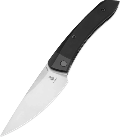 Kizer Momo Pocket Knife 10.6 cm, satin blade, black aluminum