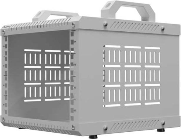 Lanberg open rack 10" 4U 280 × 300 mm gray