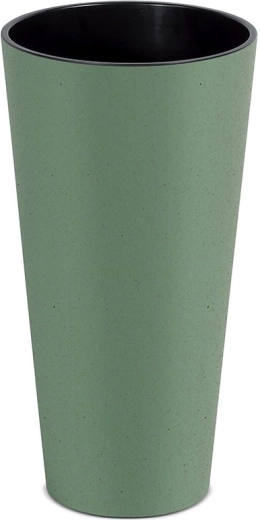 Tubus Slim Eco Wood Planter with Insert 30 cm – Green