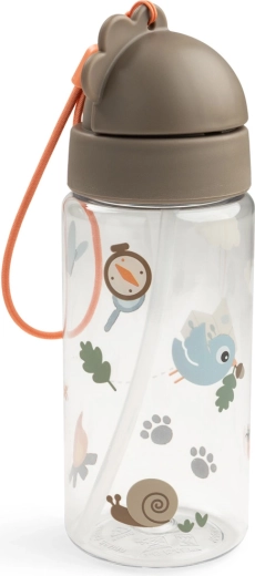 Done by Deer gertuvė su šiaudeliu Tiny trails smėlio spalvos 350 ml
