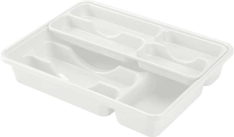 Plastinis stalo įrankių dėklas Heidrun 40 × 31 × 7 cm, spalvų mišinys