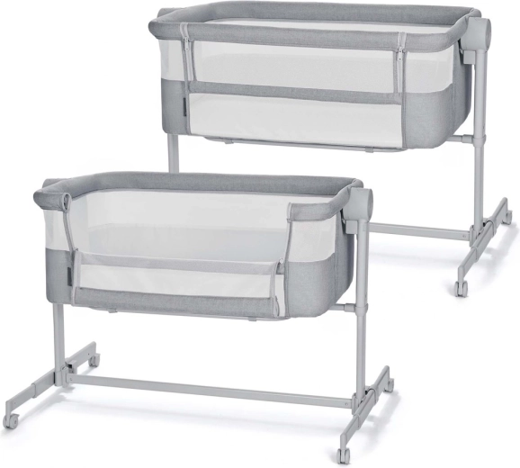 Kinderkraft Nestee up 2 pristatoma lovytė 2 in 1, full light grey