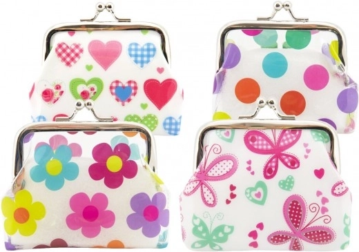 Mergaitiška piniginė su raštais