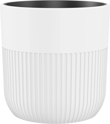 Flowerpot LUCA 40 white with insert