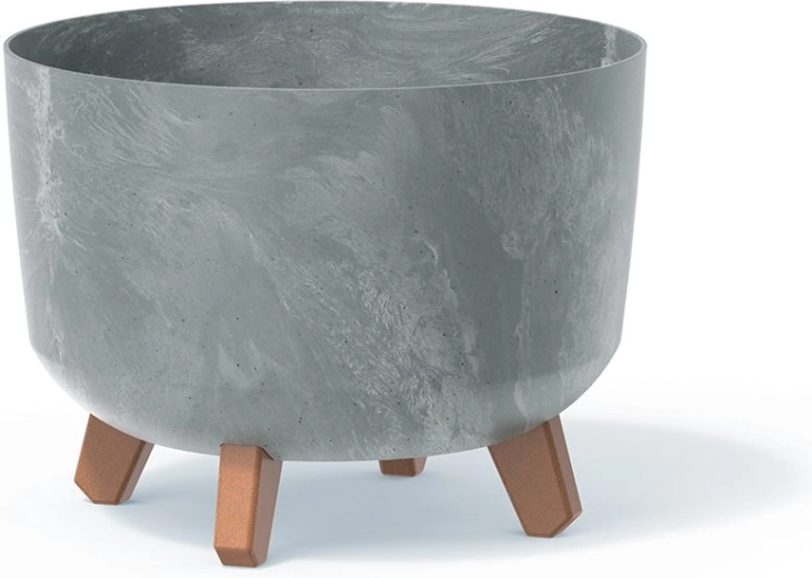 Planter with concrete effect 29 cm grey GRACIA