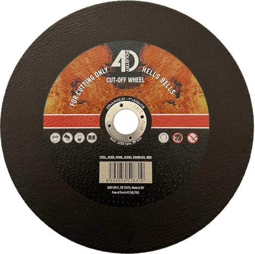 Cutting disc for steel and stainless steel 230 × 2.5 × 22.2 mm
