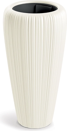 Flower pot Orobo 39.5 cm, white chocolate - 1 piece