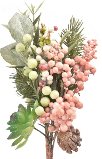 Christmas decorative plastic branch 40 cm