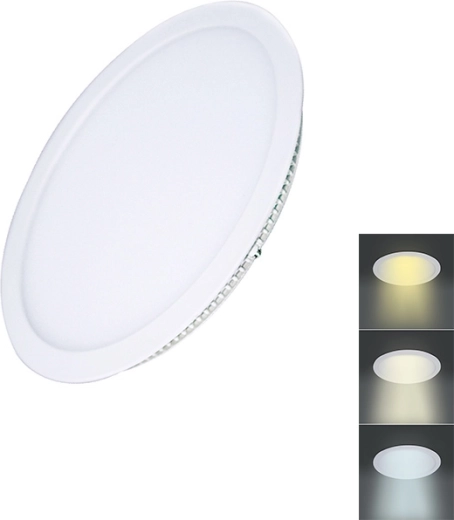 Solight LED mini panelė CCT įleidžiama į lubas apvali 6 W