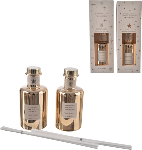 Christmas reed aroma diffuser, white, 125 ml (2 assort)