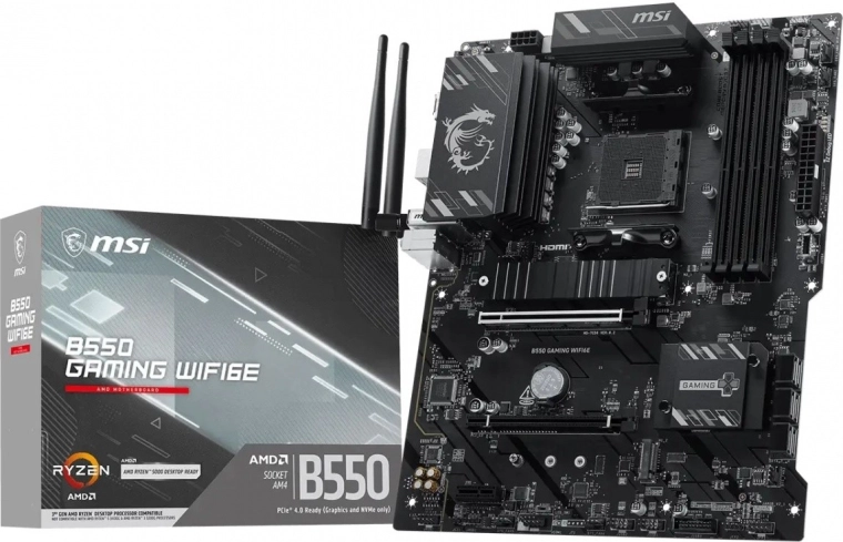 MSI motherboard B550 Gaming WiFi 6E (ATX)