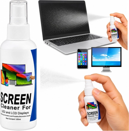LCD/LED/TFT ekranų valymo priemonė 100 ml – 1 vnt.