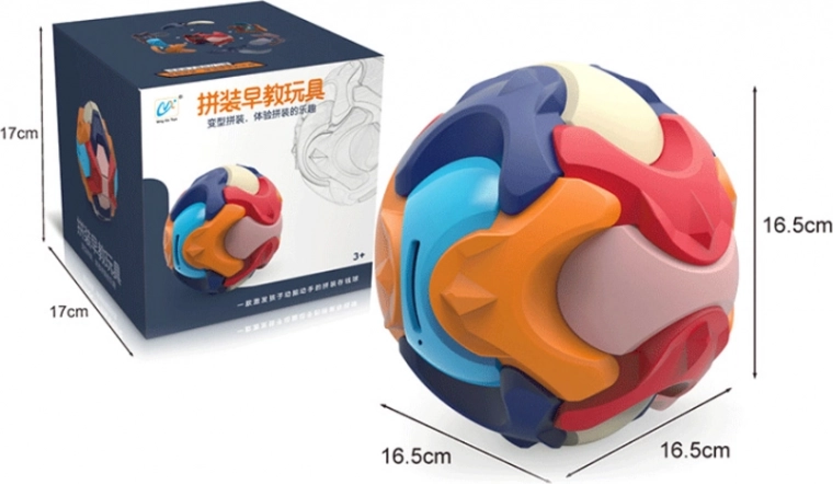 Foldable 3D Puzzle Ball with Piggy Bank