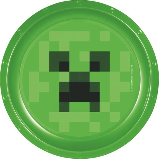 Plastikinė Minecraft lėkštė 22 cm