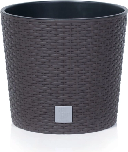 Vazonas Rato Round su įdėklu, 20 cm, umbra