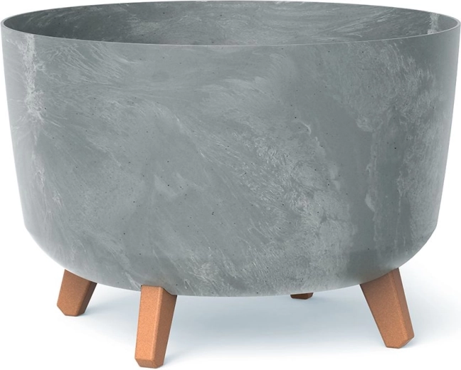 Gracia Planter Concrete Effect 39 cm Grey with Legs