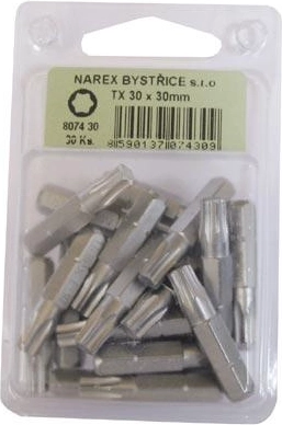 Torx Bit T40, 30 mm, set of 30 pcs