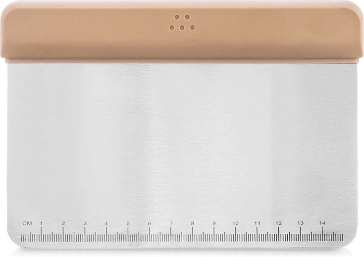 Nerūdijančio plieno mentelė ir tešlos pjaustyklė 17 cm