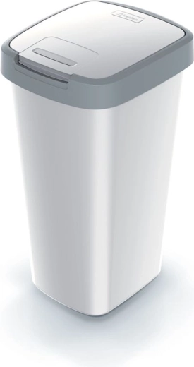 Šiukšliadėžė Compacta Q Flap 25 l, pelenų spalvos