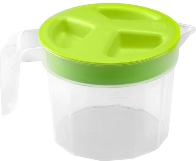 Plastikinis matavimo indas su dangteliu 0,5 l