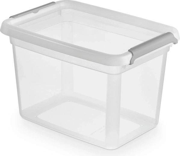 Basestore laikymo dėžutė su dangteliu ir fiksavimo klipsais 2 l