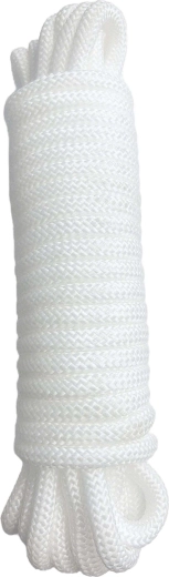 Pinta virvė 10 m x 8 mm, balta, keliamoji galia 200 kg