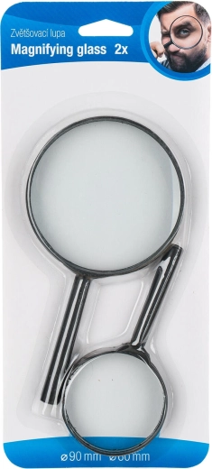 Set of Magnifying Glasses with Plastic Handles, 60 and 90 mm