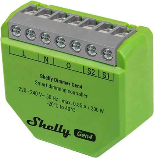 Shelly Dimmer Gen4 išmanusis šviesos reguliatorius su Zigbee ir Matter