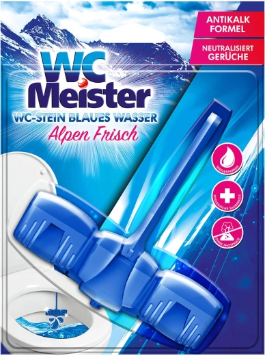 WC blokas Meister 45 g Alpen Frisch, dažantis