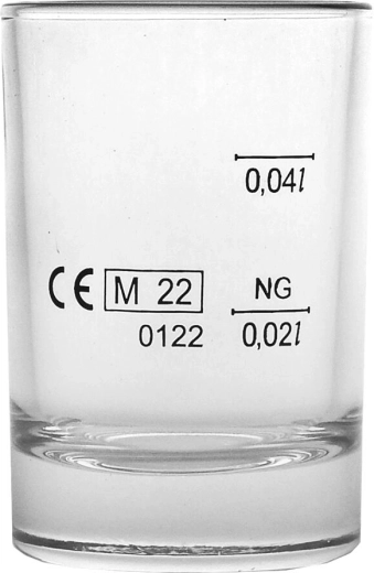 Shot glass with double gauge 20/40 ml Chile