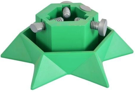 Plastikinis SPACE stovas Kalėdų eglutei iki 2,5 m, skersmuo 39 cm