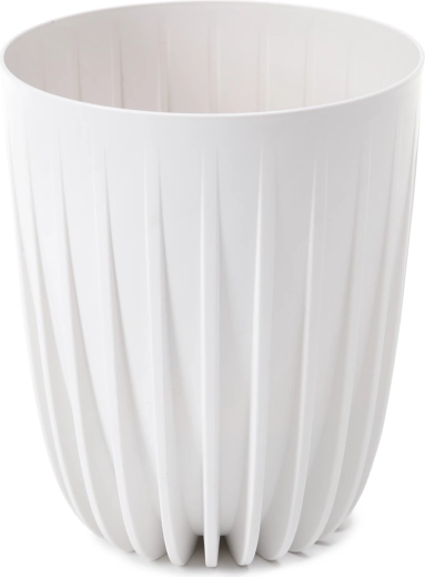 MIRA Flower Pot 14.5 cm from Recycled Plastic – White
