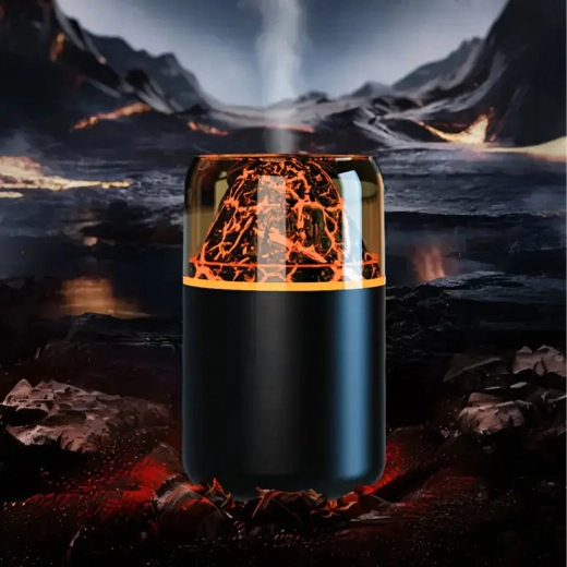 Air Humidifier with LED and Volcano Effect – Aromatherapy and Fragrance Diffuser