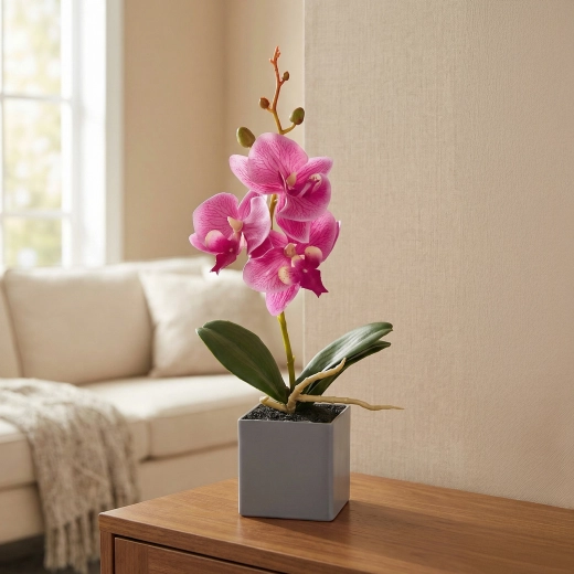 Dirbtinė dekoratyvinė orchidėja, 29,5 cm – 1 vnt.