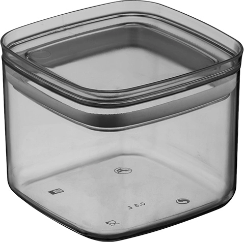 Plastikinė dėžutė su dangteliu 700 ml