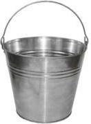 Galvanized bucket 12 l