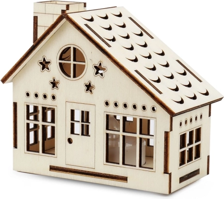 Medinis namelis su LED žvakute KOUZLO DŘEVA