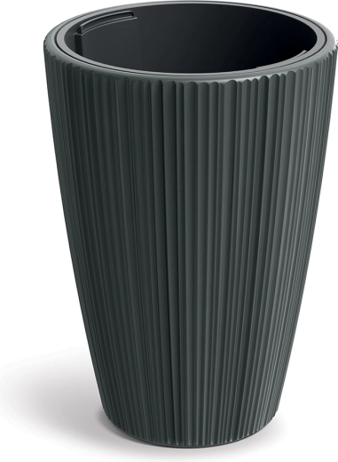 Oro Flower Pot Dark Gray 39 cm