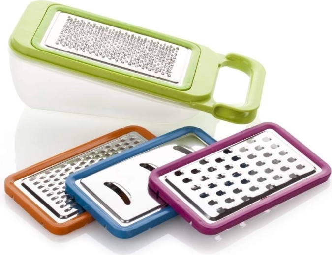 Set of Interchangeable Kitchen Graters with Container (4 pcs) BANQUET