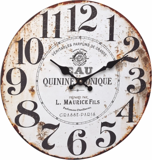 TFA Vintage quinine tonique analoginis sieninis laikrodis retro stiliumi