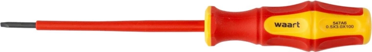 Insulated flat screwdriver SL 3.0 × 100 mm for electricians