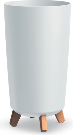 White planter on legs Gracia Tubus Slim 24 × 44.5 cm