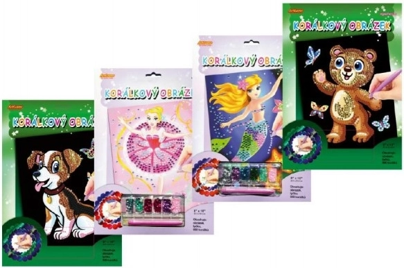 ArtLover karoliukų paveikslas „Baleto šokėja“ 20x25 cm